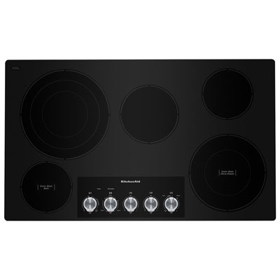 Image of KitchenAid 36   5-Element Electric Cooktop (KCES556HBL) - Black