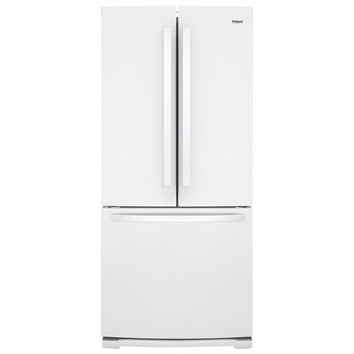 Image of Whirlpool 30   19.7 Cu. Ft. French Door Refrigerator (WRF560SFHW) - White