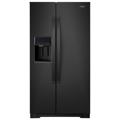 Whirlpool 36" 20.6 Cu. Ft. Counter-Depth Side-By-Side Refrigerator w/ Ice Dispenser (WRS571CIHB) - Black I really wanted a counter depth fridge