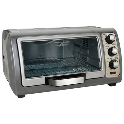 Hamilton Beach Easy Reach 6-Slice Convection Toaster/Pizza Oven - 7.4L / 7.8 Qt - Gray