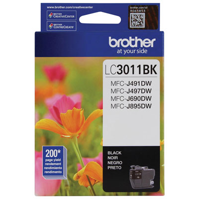 Brother Black Ink (LC3011BK) I love that I can always find the printer ink that I need at Best Buy!