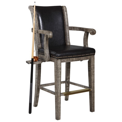 Image of Montecito Deluxe Spectator Chair with Cue Rest - Driftwood