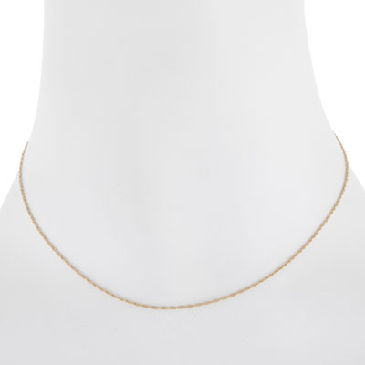Image of "15"" 10K Yellow Gold Fine Rope Chain"