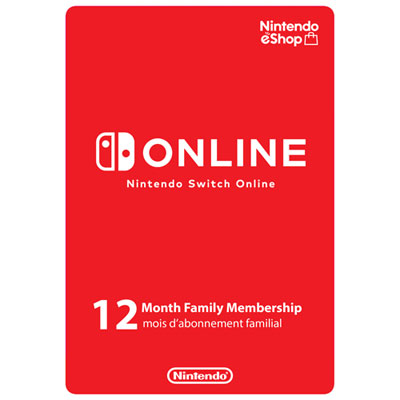 Nintendo Switch Online 12-Month Family Membership - Digital Download Best buy