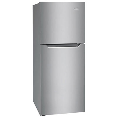 Frigidaire 24" 11.6 Cu. Ft. Top Freezer Refrigerator (FFET1222UV) - Brushed Steel Never thought I'd be so happy about a fridge!