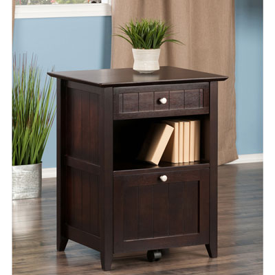 Image of Burke 2-Drawer File Cabinet - Coffee