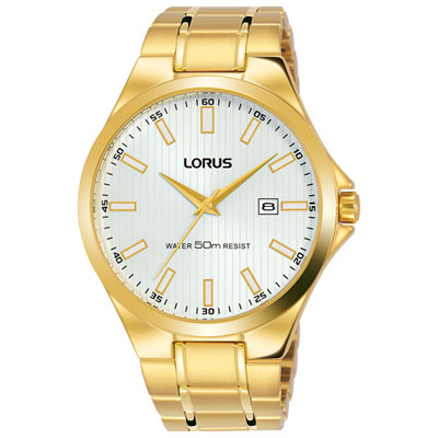 Image of Lorus 40mm Men's Dress Watch - Gold/White