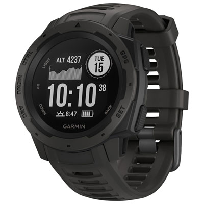 Image of Garmin Instinct 45mm GPS Watch with Heart Rate Monitor - Graphite