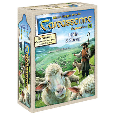 Image of Carcassonne Expansion 9: Hills and Sheep Board Game - English