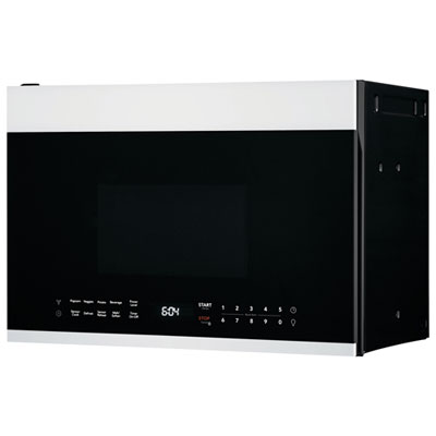 Frigidaire Over-The-Range Microwave - 1.4 Cu. Ft. - White I live in a small condo with a 24” stove and I wanted a microwave above but most microwaves are too wide above my stove