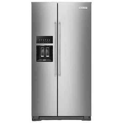 Kitchenaid 36" Counter-Depth Side-By-Side Refrigerator w/ Ice Dispenser (KRSC703HPS) - Stainless KitchenAid never disappoints