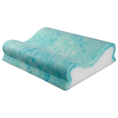 Image of Bodyform Orthopedic Gel-Infused Surface Cervical Foam Pillow - White