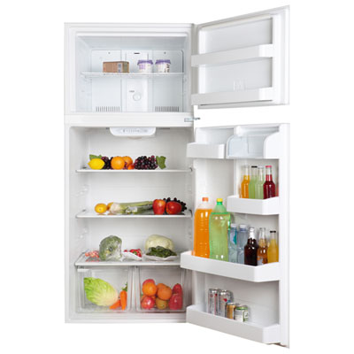 Ge 30 18 Cu Ft Top Freezer Refrigerator With Led Lighting Gts18ftlkbb Black Best Buy Canada