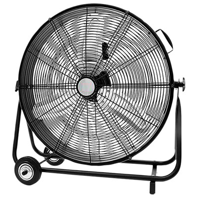 Ecohouzng Utility Drum Fan - 24" - Black