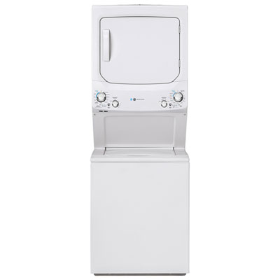 GE 4.5 Cu. Ft. Electric Washer & Dryer Laundry Centre (GUD27EEMNWW) - White Washer & Dryer