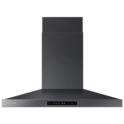 "Samsung 36"" Wall Chimney Range Hood (NK36K7000WG/AA) - Black Stainless - Open Box -Perfect Condition"