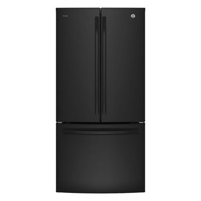 "GE Profile 33"" French Door Refrigerator (PNE25NGLKBB)-Black - Open Box - Scratch & Dent"