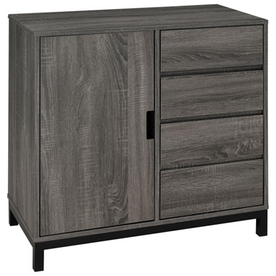 Brassex Modern 4-Drawer Buffet - Grey