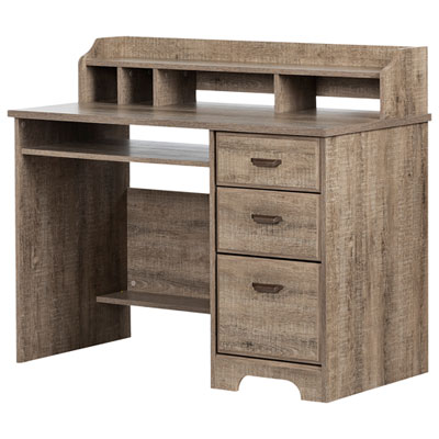 Image of Versa Writing Desk with Hutch - Weathered Oak