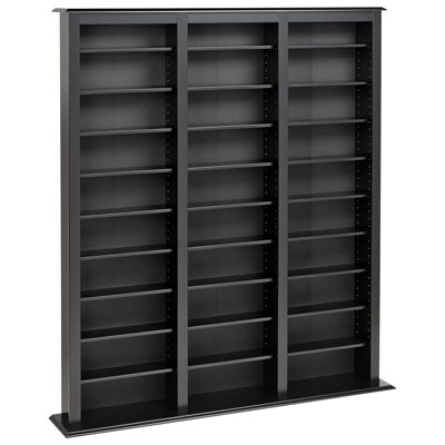 Image of Prepac 64   27-Shelf Composite Wood Triple Width Barrister Bookcase - Black