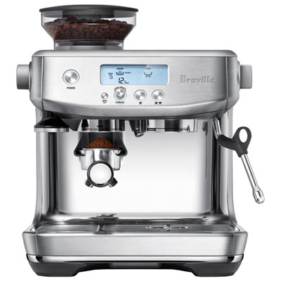 Image of Breville Barista Pro Espresso Machine with Frother & Coffee Grinder - Brushed Stainless Steel