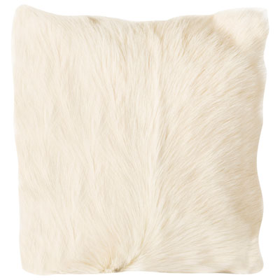 Image of Moe's Home Goat Fur Decorative Pillow - Natural