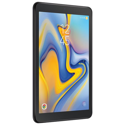 Image of Samsung Galaxy Tab A 8   32GB Android O LTE Tablet With Snapdragon 425 Quad-Core Processor - Black - On Select - 2-Year Agreement