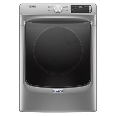 Maytag 7.4 Cu. Ft. Electric Steam Dryer (YMED6630HC) - Chrome Shadow - Open Box - Scratch & Dent