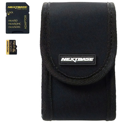 Image of Nextbase Dash Cam Carry Case with 32GB micro SD Card - Black