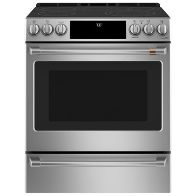 Café 30" True Convection 5-Element Slide-In Smooth Top Electric Range (CCES700P2MS1)-Stainless Steel Great features