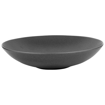 Image of Brilliant Granito Stoneware 8.6   Pasta Plate - Set of 4 - Black