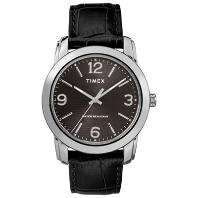 Image of Timex 39mm Men's Casual Watch - Black/Silver