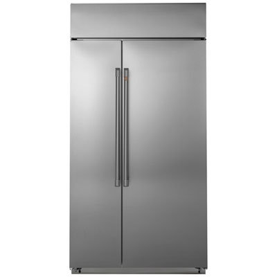 Café 48" 29.6 Cu. Ft. Side-By-Side Refrigerator with LED Lighting (CSB48WP2NS1) - Stainless Steel The interior of the 48” cafe seems much larger than my old 48” Monogram