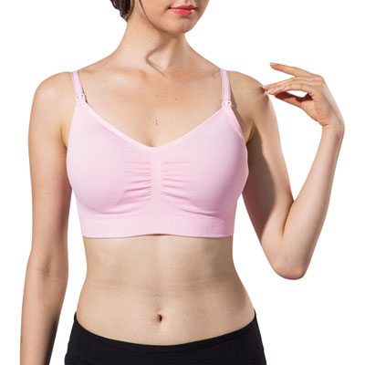 Modern Eternity Jade Seamless Nursing Bra - Small - Pink