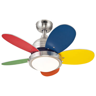 Image of Westinghouse Lighting Roundabout 30   Ceiling Fan - Brushed Nickel