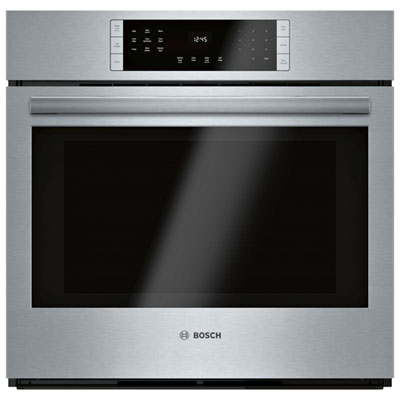 Bosch 30" 4.6 Cu. Ft. Self-Clean True Convection Electric Wall Oven (HBL8453UC) - Stainless Steel Love Bosch appliances