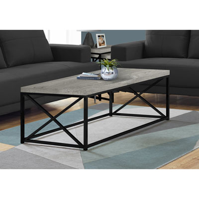 Image of Monarch Contemporary Rectangular Cocktail Table - Grey