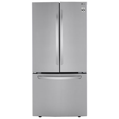 LG 33" 25.1 Cu. Ft. French Door Refrigerator with Ice Dispenser (LRFCS2503S) - Stainless Steel We needed to replace our old 33 inch fridge with a dispenser in the door (that had long ceased functioning) so decided to go full basic this time around