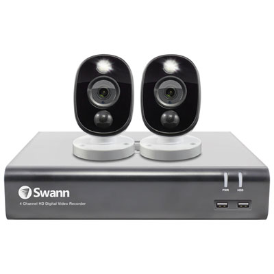 Swann Wired 4-CH 1TB DVR Security System with 2 Bullet 1080p Cameras - Grey/White With the help of the app you can actually name each camera