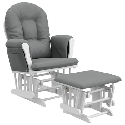 Storkcraft Hoop Glider and Ottoman Set - Pebble Grey Love this glider