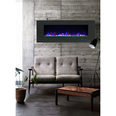 Image of Paramount Mirage 60   Wall Mounted Electric Fireplace - Black