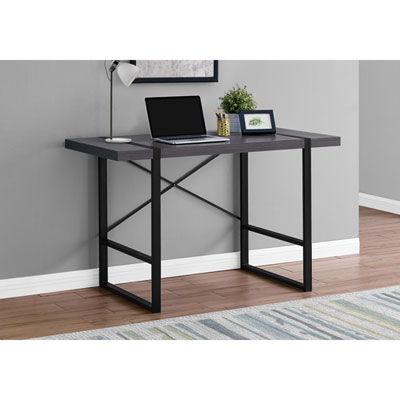 Image of Monarch Computer Desk - Grey/Black