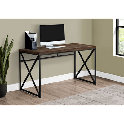 Image of Monarch Computer Desk - Brown/Black