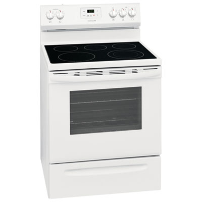 White Glass Top Electric Range Best Buy Canada   13885462 