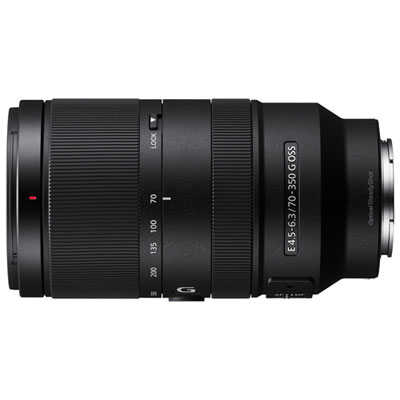 Sony E-Mount APS-C 70–350mm f/4.5–6.3 OSS 5x Telephoto Zoom G Lens Great telephoto lens for hobbyists photographers!!