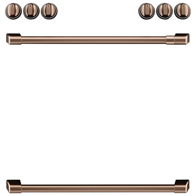Café 8-Piece Electric Cooktop Handle Kit (CXFCEHKPMCU) - Brushed Copper Looks great!