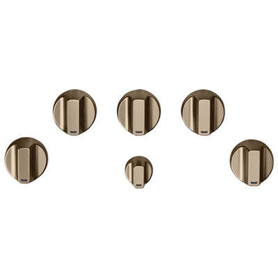 Café 5-Piece Gas Cooktop Knob Set (CXCG1K0PMBZ) - Brushed Bronze 