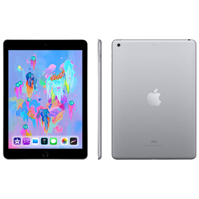 Image of "Rogers Apple iPad 9.7"" 32GB with Wi-Fi & 4G LTE - Space Grey (6th Generation) - Monthly Financing"