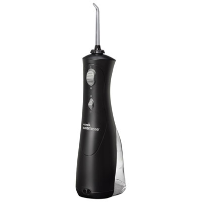 Waterpik Cordless Plus Water Flosser (WP-462C) - Black/Satin Silver Great features