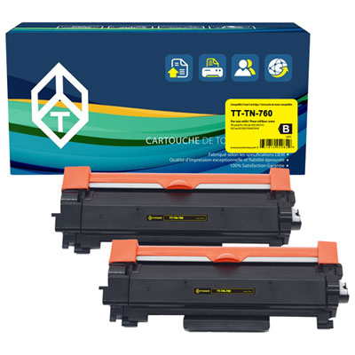 TToner Brother Black Toner (TT-TN760) - 2 Pack 